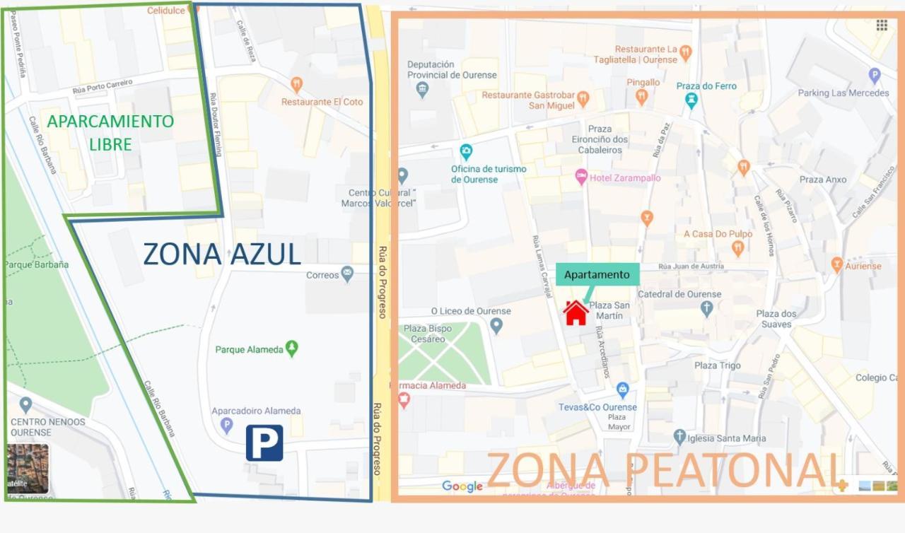 Apartamento Portico Paraiso Apartman Orense Kültér fotó